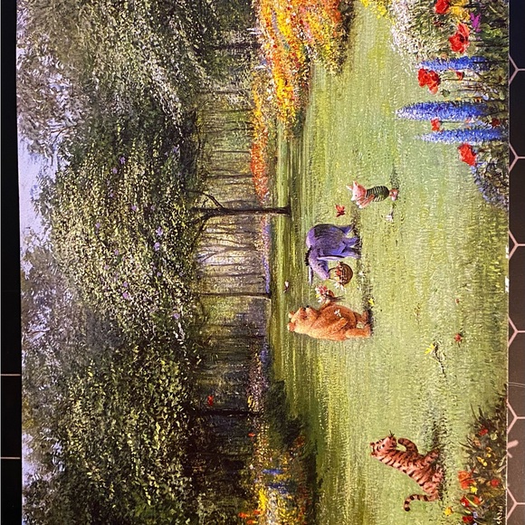 Other - Winnie the Pooh Garden Art Print postcard